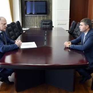 Сергей  Голубев провел рабочую встречу с председателем областного отделения общероссийской организации «Опора России» Артёмом Грацем