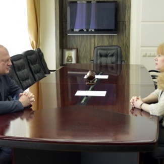 Состоялась рабочая встреча Сергея Голубева с председателем Избирательной комиссии Тверской области Валентиной Дроновой