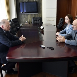 Сергей Голубев провел рабочую встречу с управляющим банка ВТБ в Тверской области Николаем Кудрявцевым