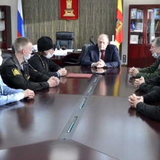 Состоялась встреча Сергея Голубева с курсантами Черноморского высшего Военно-Морского училища имени Нахимова