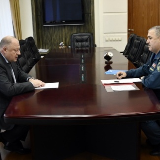 Состоялась встреча председателя Законодательного Собрания с начальником ГУ МЧС России по Тверской области
