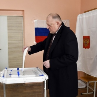 Сергей Голубев проголосовал на выборах Президента РФ