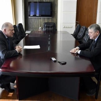 Сергей Голубев провел рабочую встречу с президентом Ассоциации «Тверское объединение строителей» Игорем Савиным