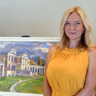 Выставка картин Надежды Майковой открылась в Законодательном Собрании Тверской области