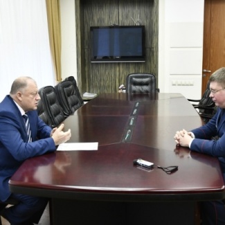 Сергей Голубев провел рабочую встречу с руководителем следственного управления Следственного комитета РФ по Тверской области Альбертом Кизимовым