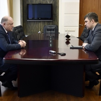 Состоялась рабочая встреча Сергея Голубева с руководителем Управления Федеральной антимонопольной службы по Тверской области Константином Мурзиным