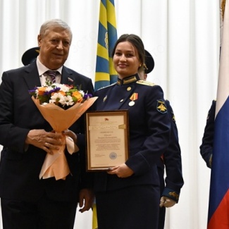 В Военной академии ВКО им. Г.К. Жукова прошло торжественное мероприятие, посвященное Дню защитника Отечества