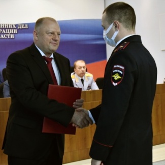 Сотрудникам органов внутренних дел Тверской области вручены награды Законодательного Собрания